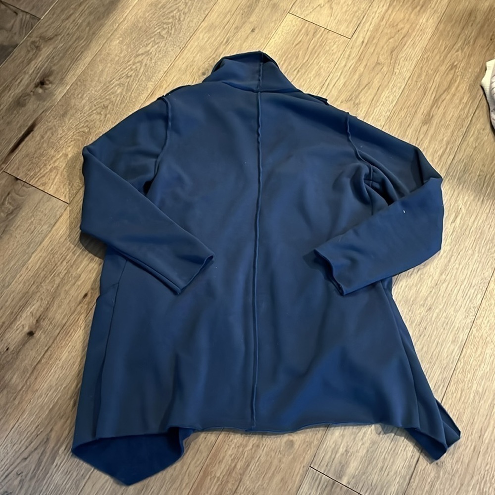 SOFT SURROUNDINGS | fleece lined so cozy cascading cardigan, size medium - Picture 4 of 4
